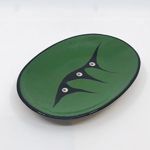 Oval Plate - Small, Green