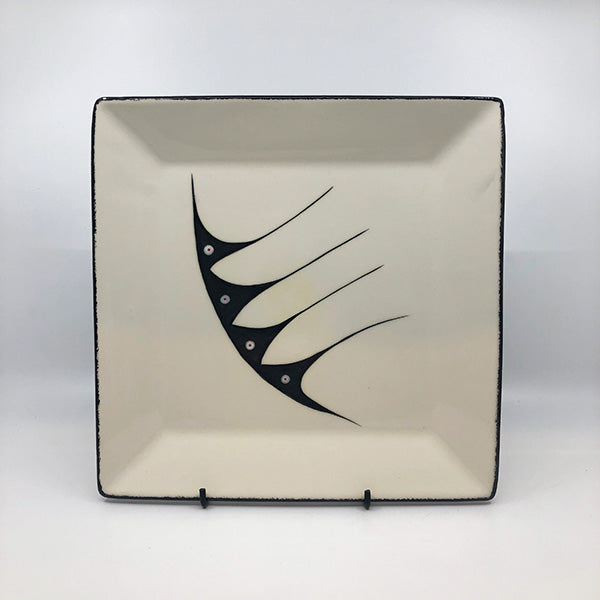 Square Plate - Small, White