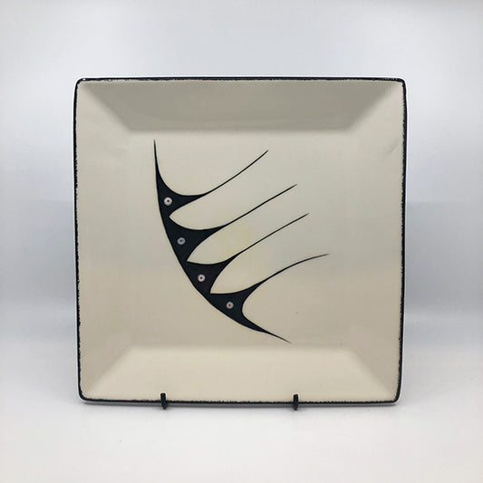 Square Plate - Small, White