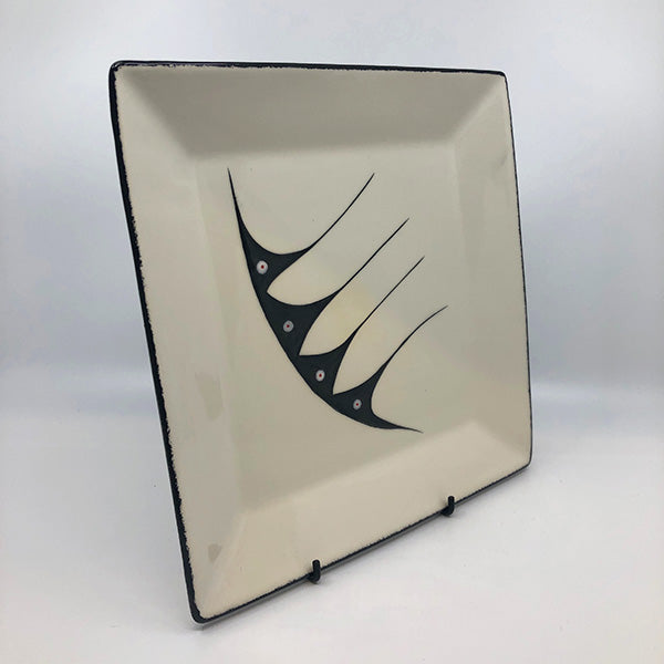 Square Plate - Small, White