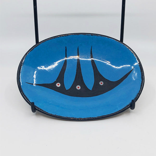Oval Plate - Small, Blue