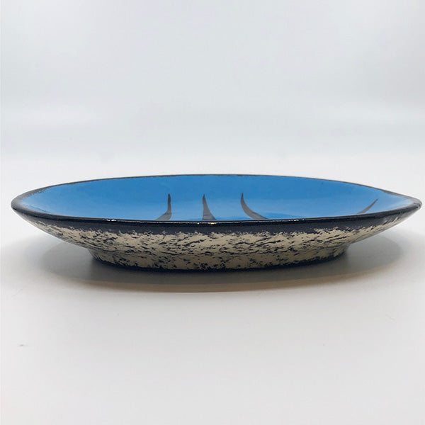 Oval Plate - Small, Blue
