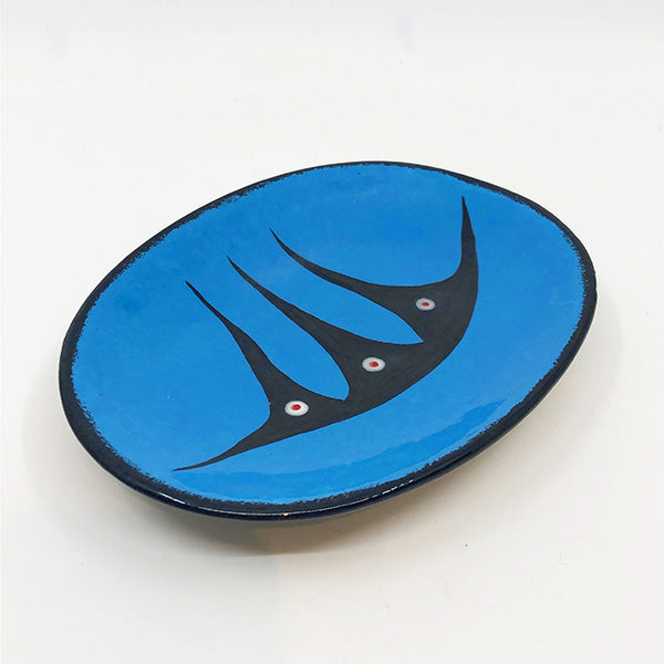 Oval Plate - Small, Blue
