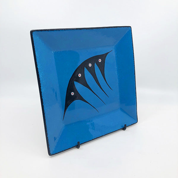Square Plate - Medium, Blue