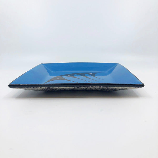 Square Plate - Medium, Blue