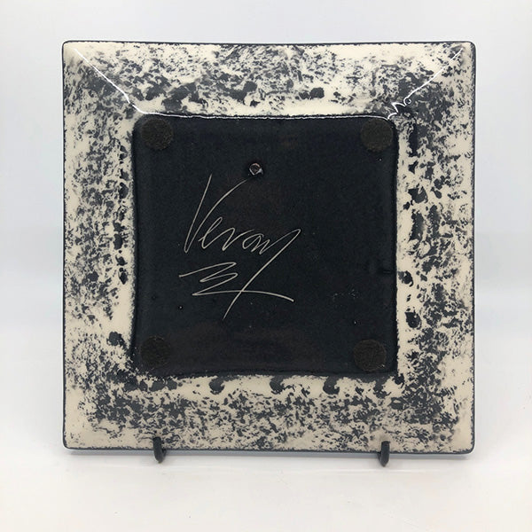 Square Plate - Large, Blue