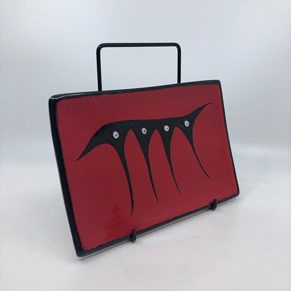 Rectangle Plate, Red