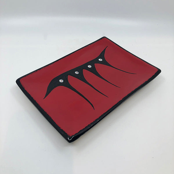Rectangle Plate, Red