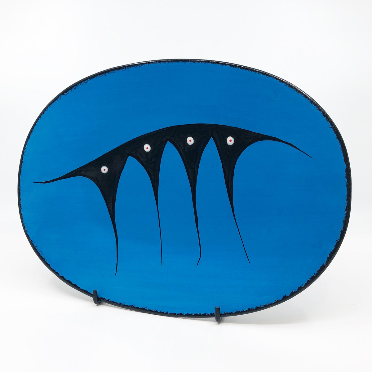 Oval Plate - Medium, Blue