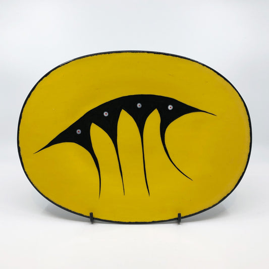 Oval Plate - Medium, Yellow
