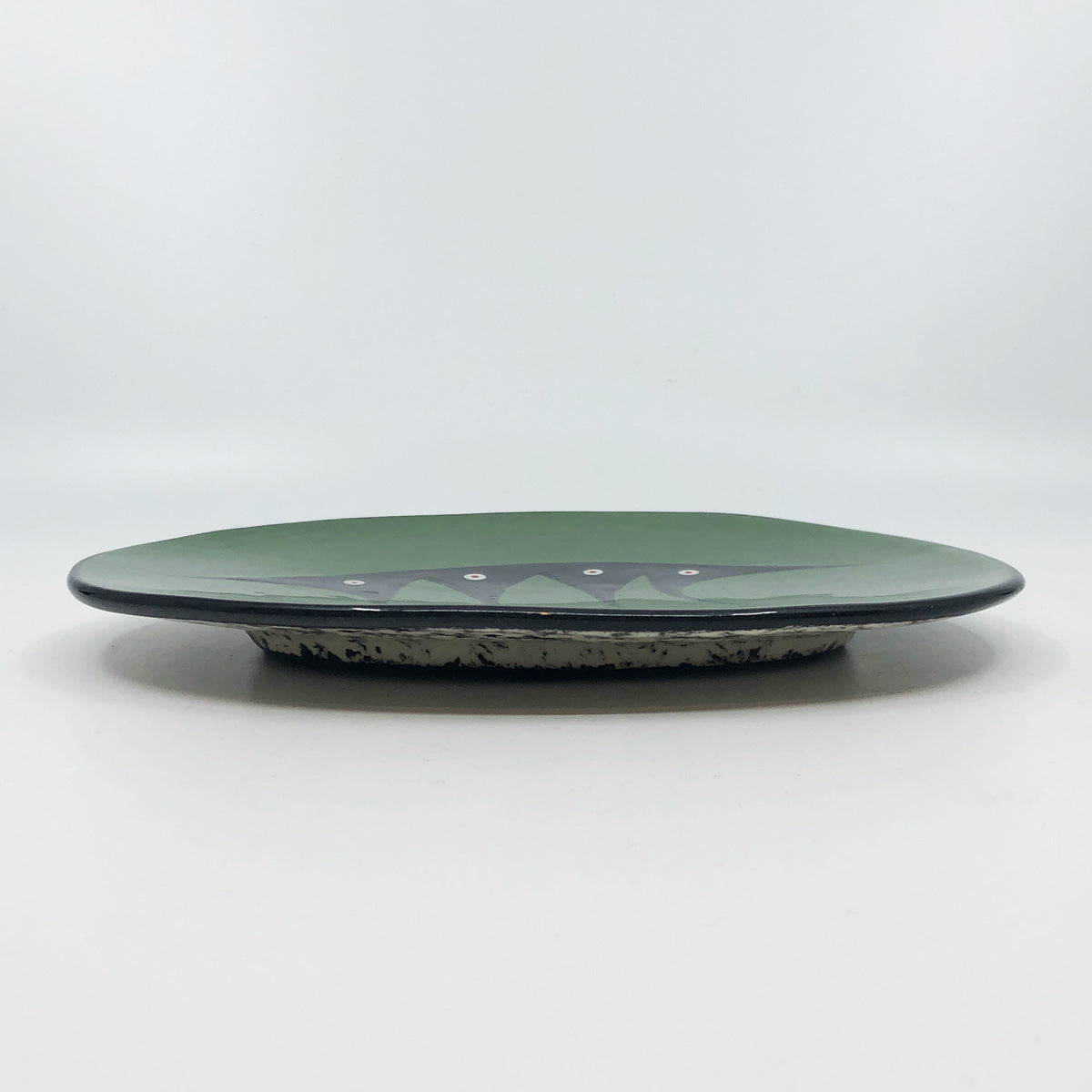 Oval Plate - Medium, Green
