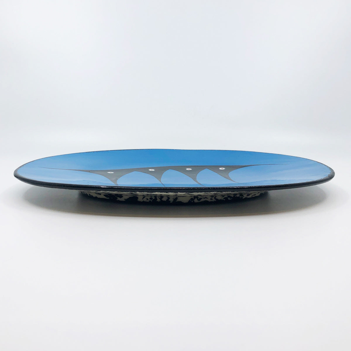 Oval Plate - Large, Blue