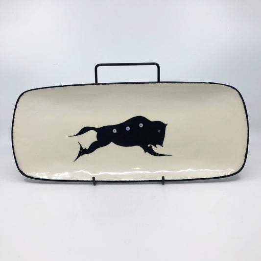 Buffalo Platter, White