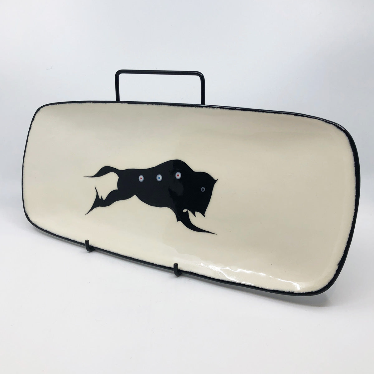 Buffalo Platter, White