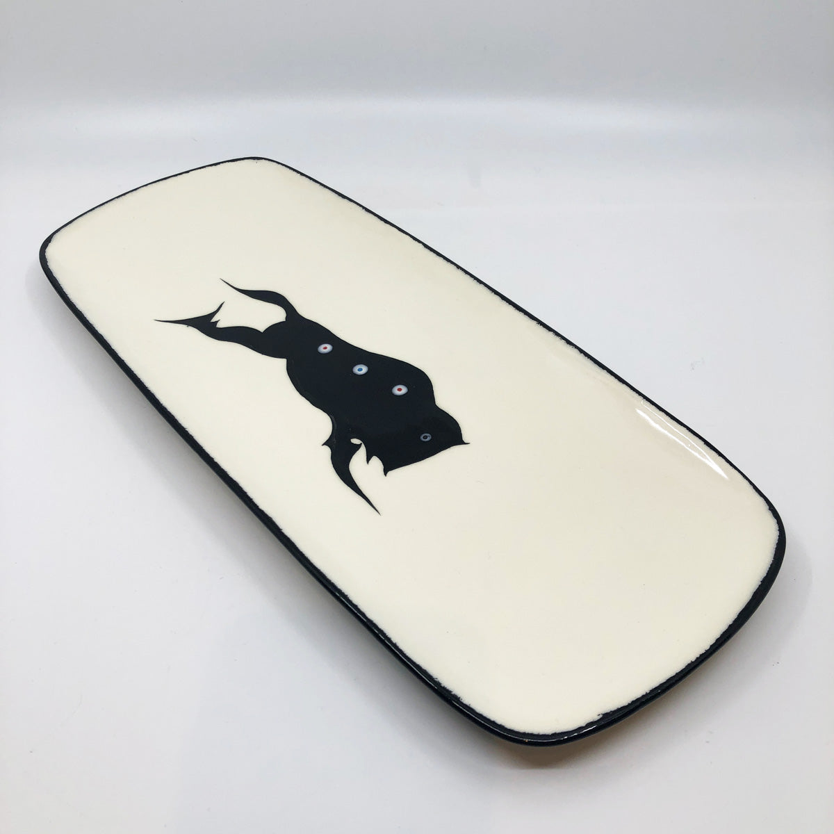 Buffalo Platter, White