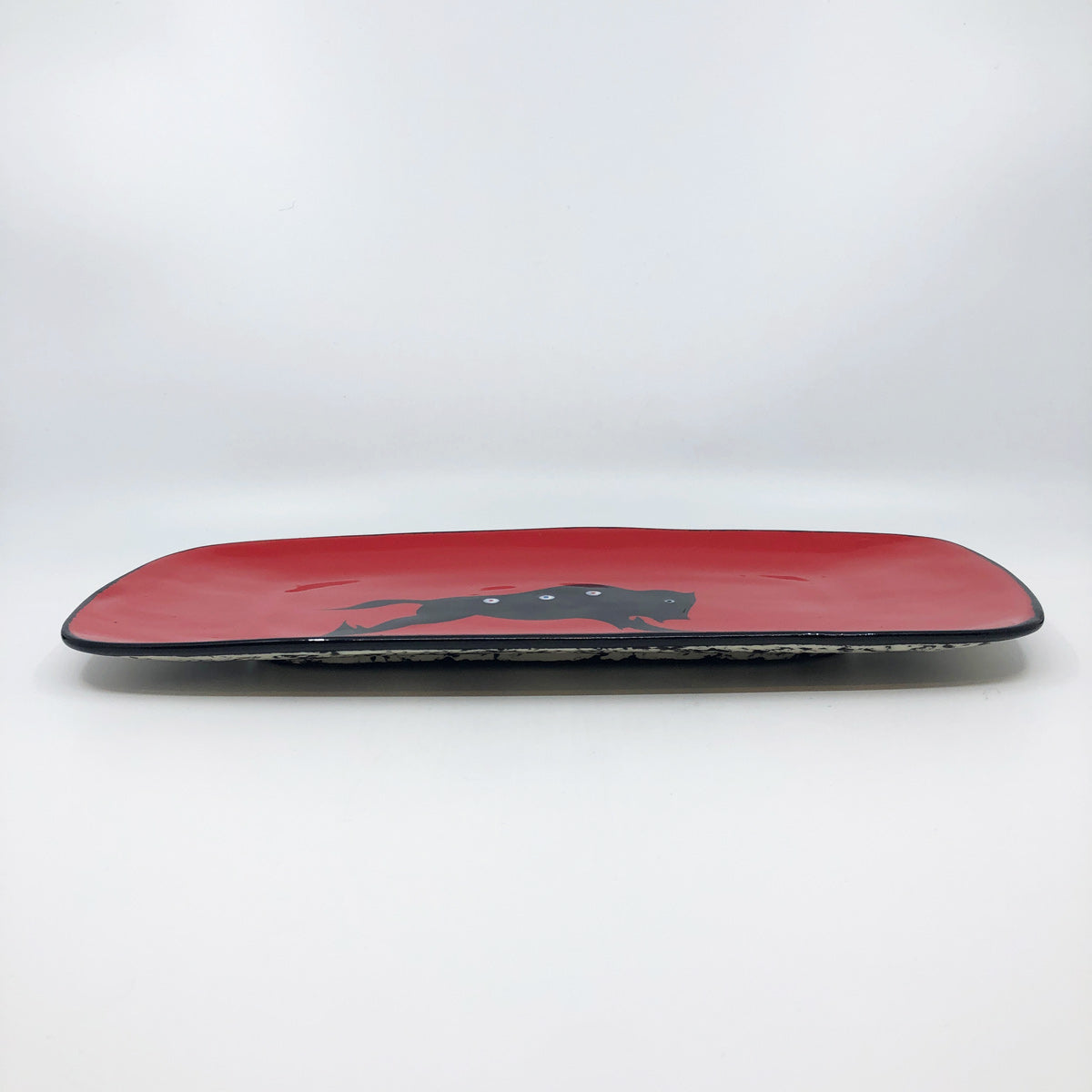 Buffalo Platter, Red
