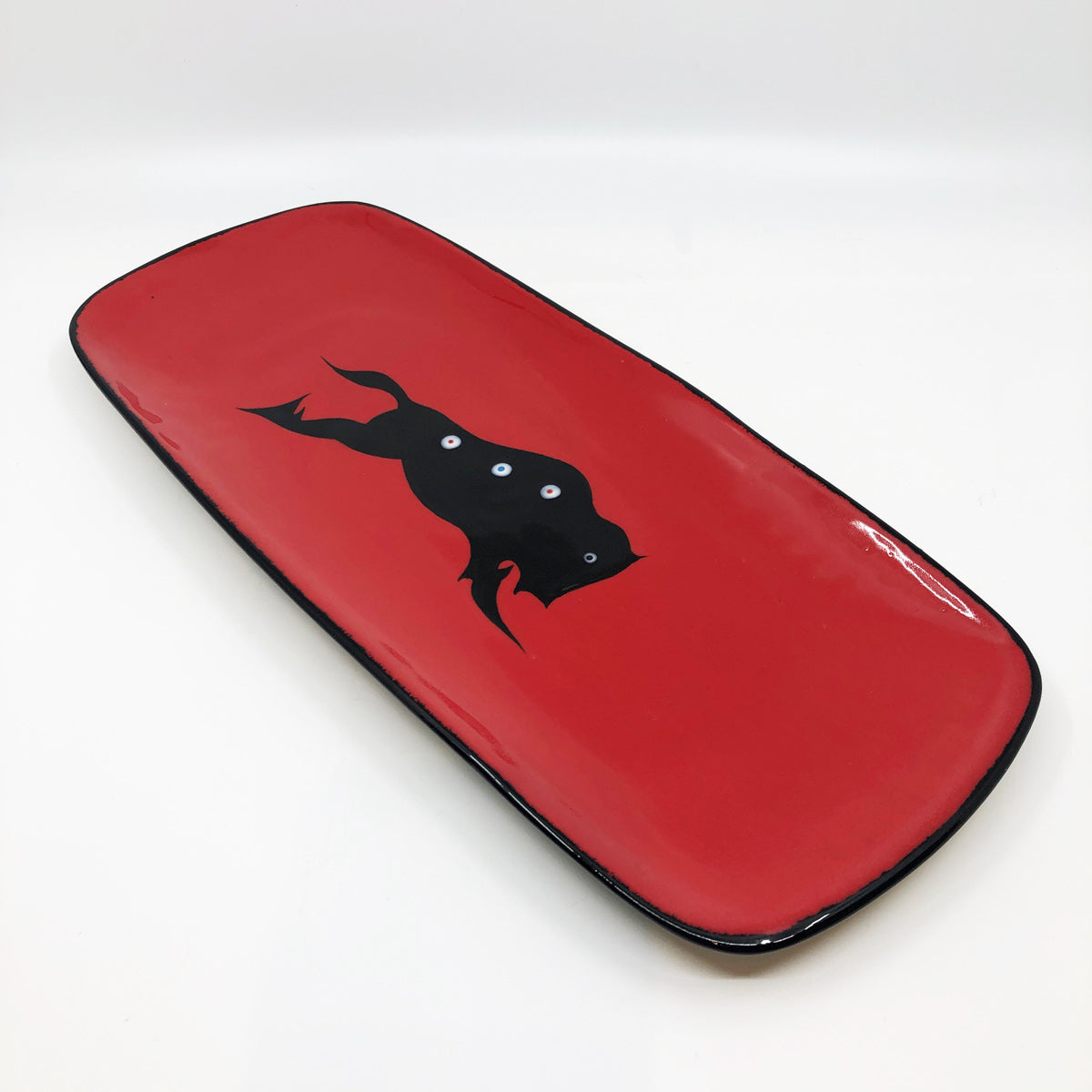 Buffalo Platter, Red