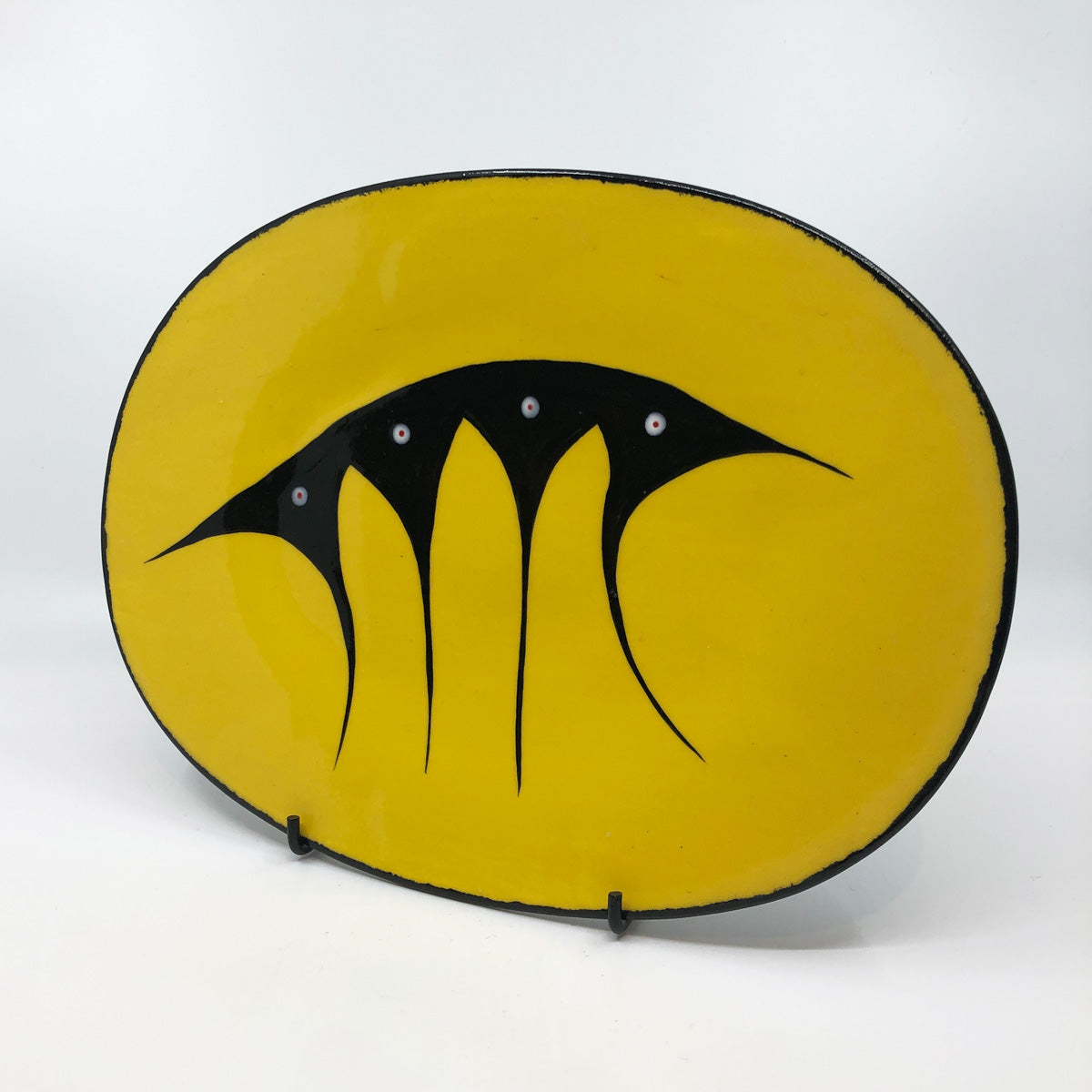 Oval Plate - Large, Yellow