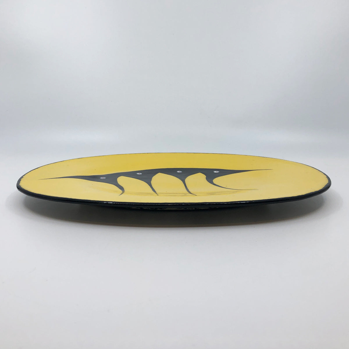 Oval Plate - Large, Yellow