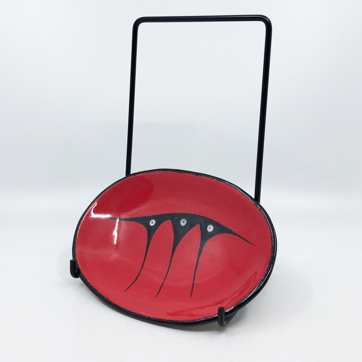 Oval Plate - Small, Red