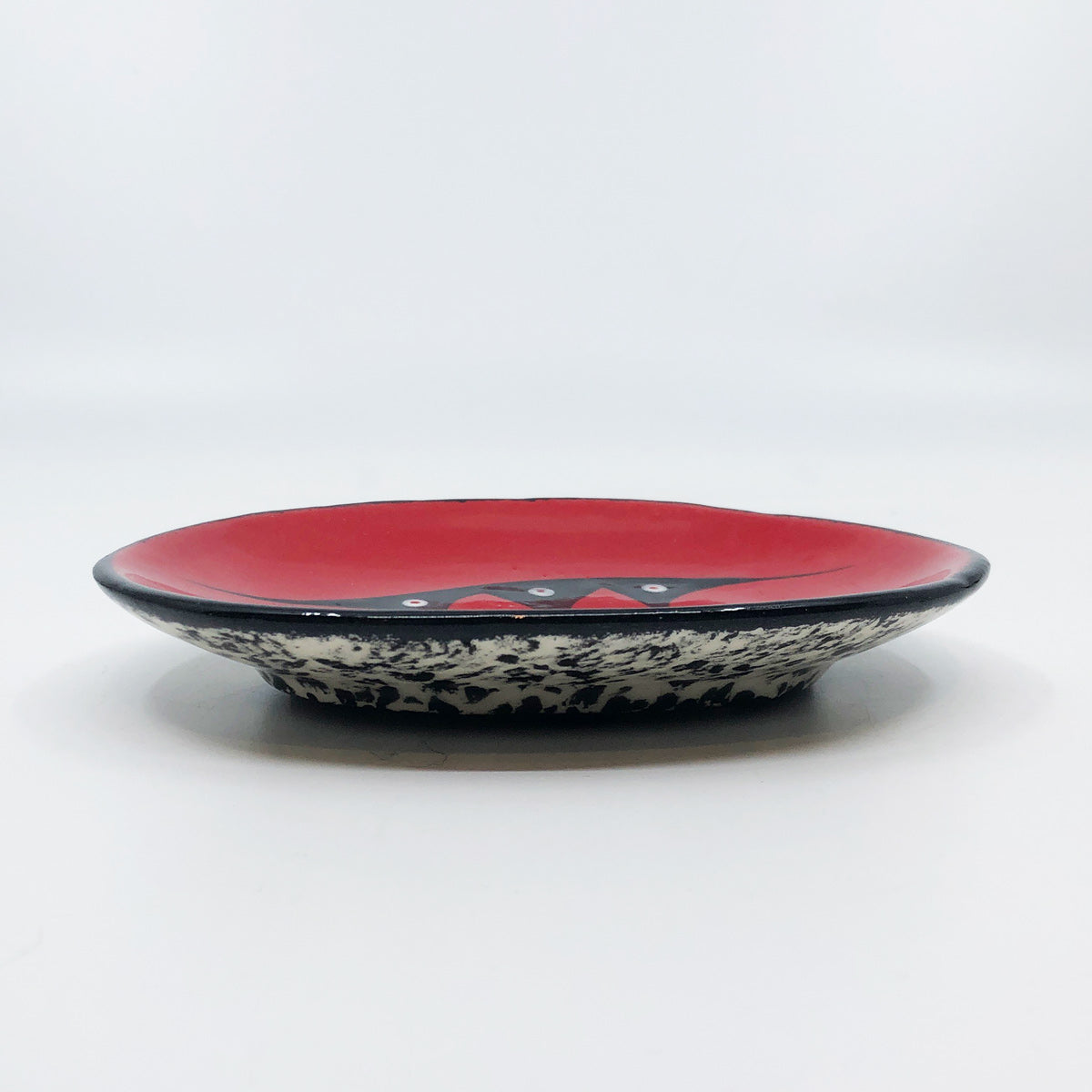 Oval Plate - Small, Red